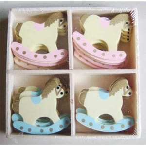 Assorted Chipboard Pack - Baby Horse Carriage