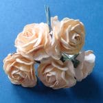Mulberry Paper Roses (Large) - Cream
