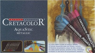 Cretacolor Aquastic Crayons (Set of 10 Metallic) Cretacolor Aquastic Crayon 10 2 Cretacolor Aquastic Crayons (Set of 10 Metallic)