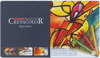 Cretacolor Aquastic Crayons (Set of 40) Cretacolor Aquastic Crayon 40 1 Cretacolor Aquastic Crayons (Set of 40)