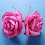 Mulberry Paper Roses (Extra Large) - Dark Pink (Pack of 5 roses)