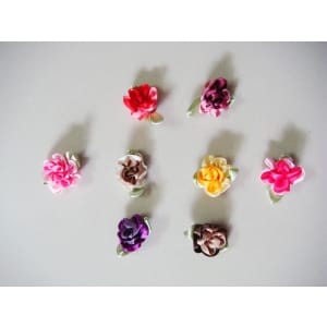 Ribbon Dual Colored Flowers - Assorted