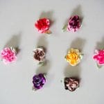 Ribbon Dual Colored Flowers - Assorted