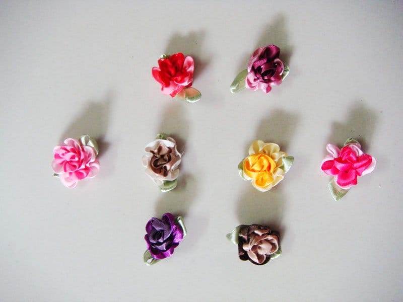 Ribbon Dual Colored Flowers - Assorted