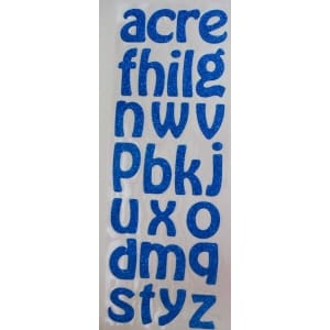 Glitter Alphabets - Dark Blue
