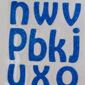 Glitter Alphabets - Dark Blue