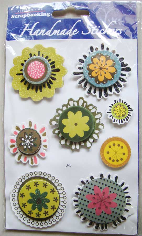 Dimensional Flower Sticker - Green GreenDimensionalFlowerSticker Dimensional Flower Sticker - Green
