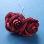 Mulberry Paper Roses (Extra Large) - Maroon