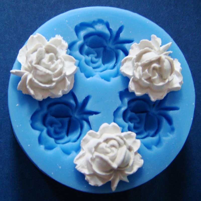 Medium Pom Pom Silicone Clay Mould MediumPomPomROse Medium Pom Pom Silicone Clay Mould