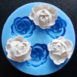 Medium Rose Silicone Clay Mould