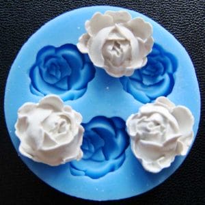Medium Rose Silicone Clay Mould