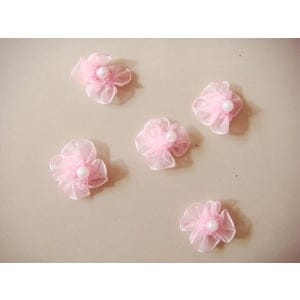 Net Flowers - Baby Pink