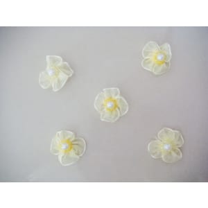 Net Flowers - Light Yellow