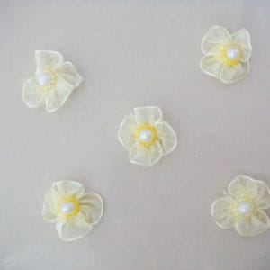 Net Flowers - Light Yellow