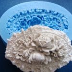 Oval Flower Pendant Silicone Clay Mould