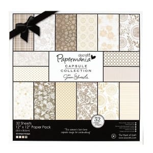 Papermania Capsule Collection 12by12" Paper Pack by Jesse Edwards - Lincoln Linen