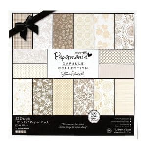 Papermania Capsule Collection 12by12" Paper Pack by Jesse Edwards - Lincoln Linen