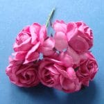 Mulberry Paper Roses (Large) - Pink (Pack of 5 roses)