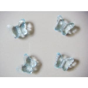 Plastic Butterflies - Baby Blue (Pack of 10 butterflies)