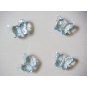 Plastic Butterflies - Baby Blue (Pack of 10 butterflies)