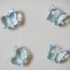 Plastic Butterflies - Baby Blue (Pack of 10 butterflies)