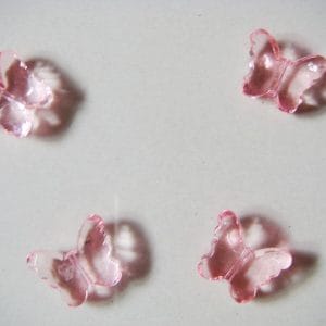 Plastic Butterflies - Baby Pink
