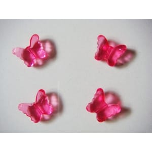 Plastic Butterflies - Dark Pink