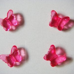 Plastic Butterflies - Dark Pink
