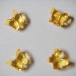 Plastic Butterflies - Dark Yellow (Pack of 10 butterflies)