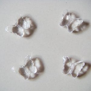 Plastic Butterflies - White