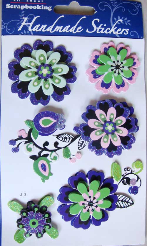 Dimensional Flower Sticker - Purple PurpleDimensionalFlowerSticker Dimensional Flower Sticker - Purple