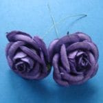 Mulberry Paper Roses (Extra Large) - Purple (Pack of 5 roses)