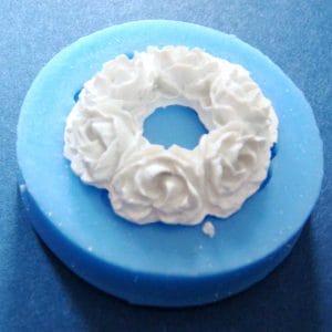 Rose Wreath Silicone Clay Mould