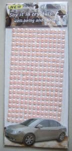 Say it in crystals - Large Pearls - Peach