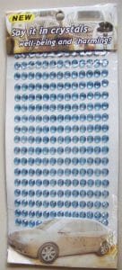 Say it in crystals - Large Bling Stickers - Dark Blue