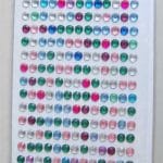 Say it in crystals - Large Bling Stickers - Multicolor Lights