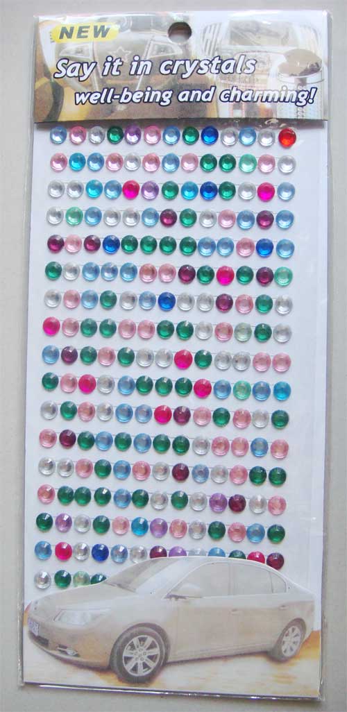 Say it in crystals - Large Bling Stickers - Multicolor Lights