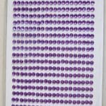 Say it in crystals - Small Bling Stickers - Purple