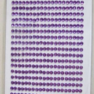 Say it in crystals - Small Bling Stickers - Purple