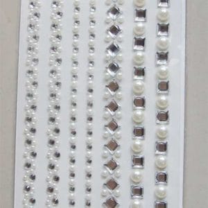 Say it in crystals - Bling Stickers - White