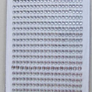 Say it in crystals - Small Bling Stickers - White