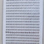 Say it in crystals - Small Bling Stickers - White