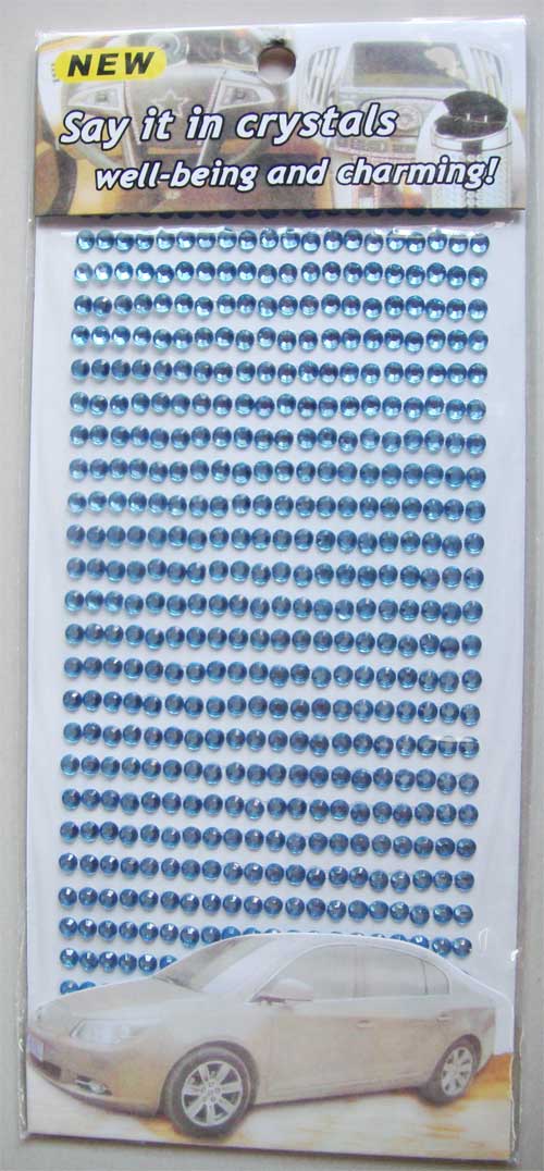 Say it in crystals - Small Bling Stickers - Dark Blue