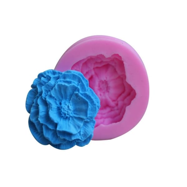 Single Rose Silicone Clay Mould