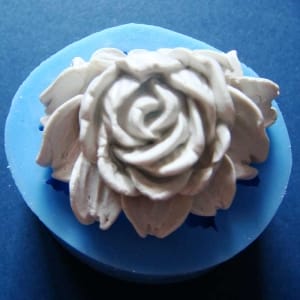 Single Extra Large Rose Silicone Clay Mould