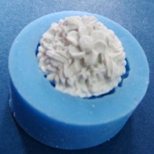 A Single Patterned Flower Silicone Clay Mould