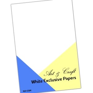 Art & Craft White Exclusive Paper Pack - 6 by 6 (50 Sheets)