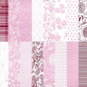 Assorted 6x6 Paper Pack - Capsule Collection - Pink (Set of 32 sheets)