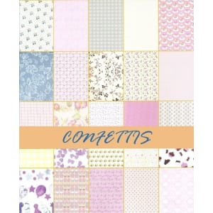 Assorted 12x12 Paper Pack - Confetties (Set of 50 sheets)