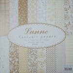 Assorted 12x12 Lunne Paper Pack - Yellow (Set of 32 sheets)